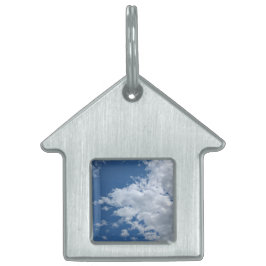 Driehoek van wolken huisdieren naamplaatje