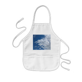 Driehoek van wolken kinder schort