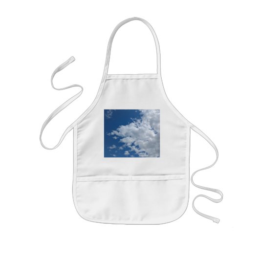 Driehoek van wolken kinder schort (Voorkant)