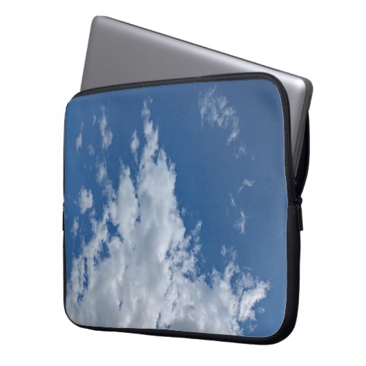 Driehoek van wolken laptop sleeve (Voorkant Links)