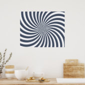 Driehoek verticale kunstspiraal 05 poster (Keuken)