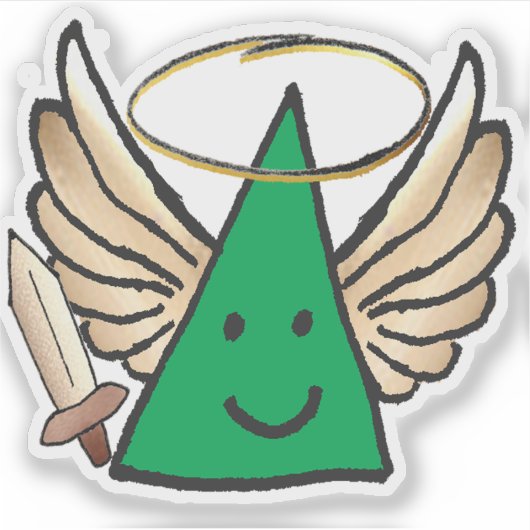 Driehoek voor hoop! sticker (Voorkant)