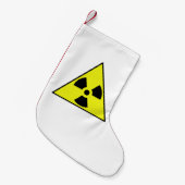 Driehoek voor nucleaire waarschuwing kleine kerstsok (Voorkant (Hangend))