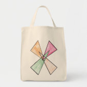 Driehoek-X Motif-tas Tote Bag (Voorkant)