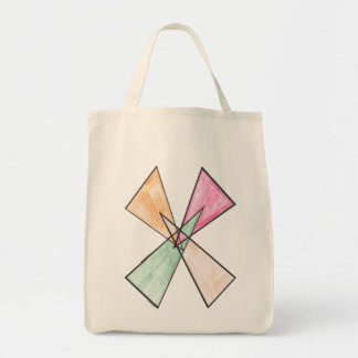 Driehoek-X Motif-tas Tote Bag