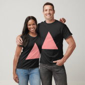 Driehoek - Zacht roze T-shirt (Unisex)