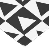 Driehoek zwart-wit op controllerontwerp lange tafelloper (Hoek)