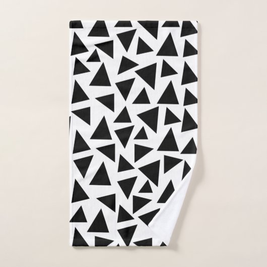 driehoek zwarte driehoek bad handdoek (Handdoek)