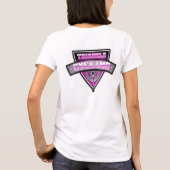 DriehoekCyclling.Com BabyDoll-shirt voor dames T-shirt (Achterkant)
