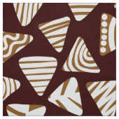 Driehoeken 240121 - Schaduwen van chocolade Stof (Swatch)