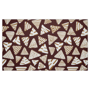Driehoeken 240121 - Schaduwen van chocolade Stof