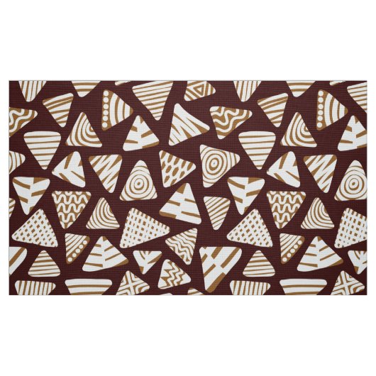 Driehoeken 240121 - Schaduwen van chocolade Stof (Fat Quarter)