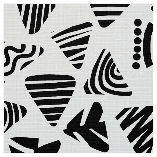 Driehoeken 240121 - Zwart-wit Stof (Swatch)