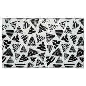 Driehoeken 240121 - Zwart-wit Stof (Fat Quarter)