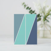 Driehoeken Abstract geometrisch ontwerp Briefkaart (Staand voorkant)