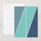 Driehoeken Abstract geometrisch ontwerp Briefkaart (Voorkant / Achterkant)