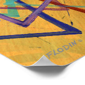 Driehoeken, Abstract, geometrisch - Poster (Hoek)