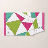 Driehoeken abstracte afdrukopgeometrische geometri bad handdoek (Handdoek)