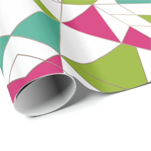 Driehoeken abstracte afdrukopgeometrische geometri cadeaupapier (Rol Hoek)