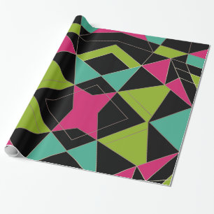 Driehoeken abstracte afdrukopgeometrische geometri cadeaupapier