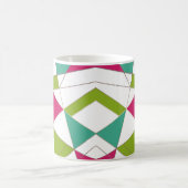Driehoeken abstracte afdrukopgeometrische geometri koffiemok (Center)