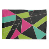 Driehoeken abstracte afdrukopgeometrische geometri kussensloop (Achterkant)