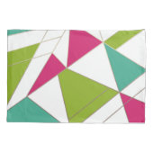 Driehoeken abstracte afdrukopgeometrische geometri kussensloop (Achterkant)