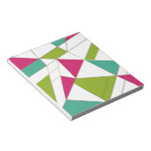 Driehoeken abstracte afdrukopgeometrische geometri notitieblok (Schuin)