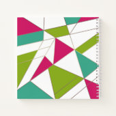 Driehoeken abstracte afdrukopgeometrische geometri notitieboek (Achterkant)
