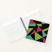 Driehoeken abstracte afdrukopgeometrische geometri notitieboek (Binnen)