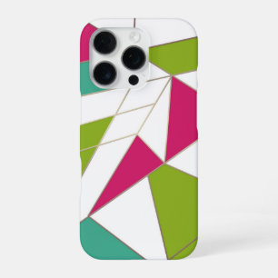 Driehoeken abstracte print geometrische geometrie  iPhone 16 pro hoesje