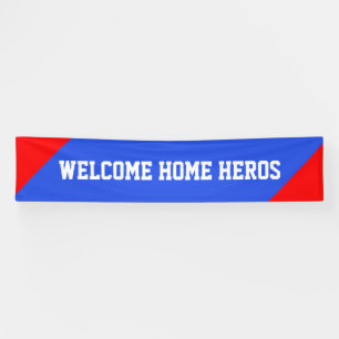 Driehoeken branden rood + kleur en woorden spandoek