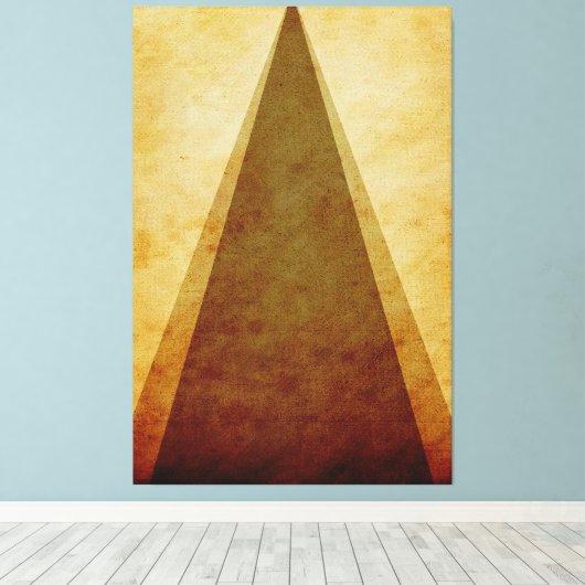 driehoeken canvas afdruk (Insitu (Houten vloer))