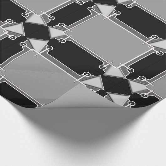 driehoeken deco cadeaupapier (Hoek)