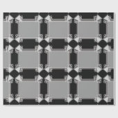 driehoeken deco cadeaupapier (Vlak)