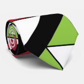 Driehoeken Diagonaal Stripspatroon Stropdas (Opgerold)