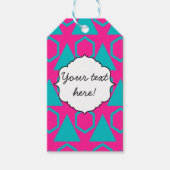 Driehoeken- en honingraatpatroon cadeaulabel (Voorkant)
