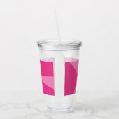 Driehoeken geometrisch patroon acryl drinkbeker (Links)