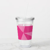 Driehoeken geometrisch patroon acryl drinkbeker (Achterkant)