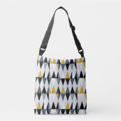 Driehoeken:  geometrisch patroon. crossbody tas (Voorkant)