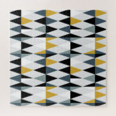 Driehoeken: geometrisch patroon. legpuzzel (Horizontaal)