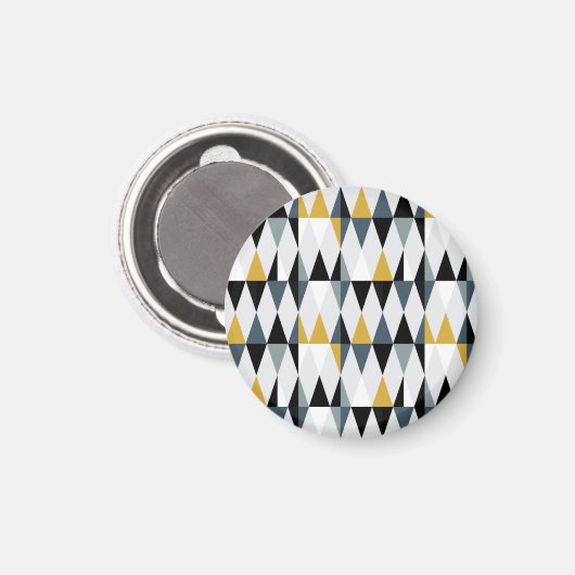 Driehoeken:  geometrisch patroon. magneet (Voorkant / Achterkant)