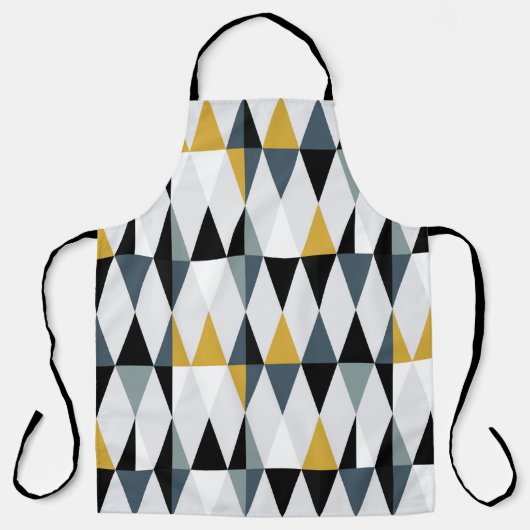 Driehoeken:  geometrisch patroon. schort (Voorkant)