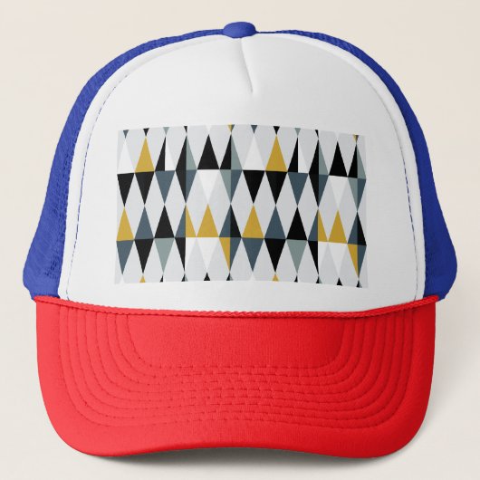 Driehoeken: geometrisch patroon. trucker pet (Voorkant)