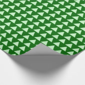 Driehoeken - Ghost Green op Forest Green Cadeaupapier (Hoek)
