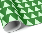 Driehoeken - Ghost Green op Forest Green Cadeaupapier (Rol Hoek)
