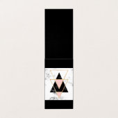 Driehoeken, goud, zwart, roze, marbles, collage, m visitekaartje (Buitenkant ongevouwen)