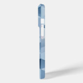 Driehoeken in blauw en grijs Case-Mate iPhone case (Achterkant / Links)