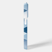 Driehoeken in blauw en grijs Case-Mate iPhone case (Achterkant / Rechts)