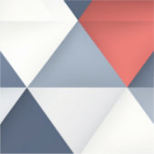 Driehoeken in grijstinten met rood sticker (Voorkant)